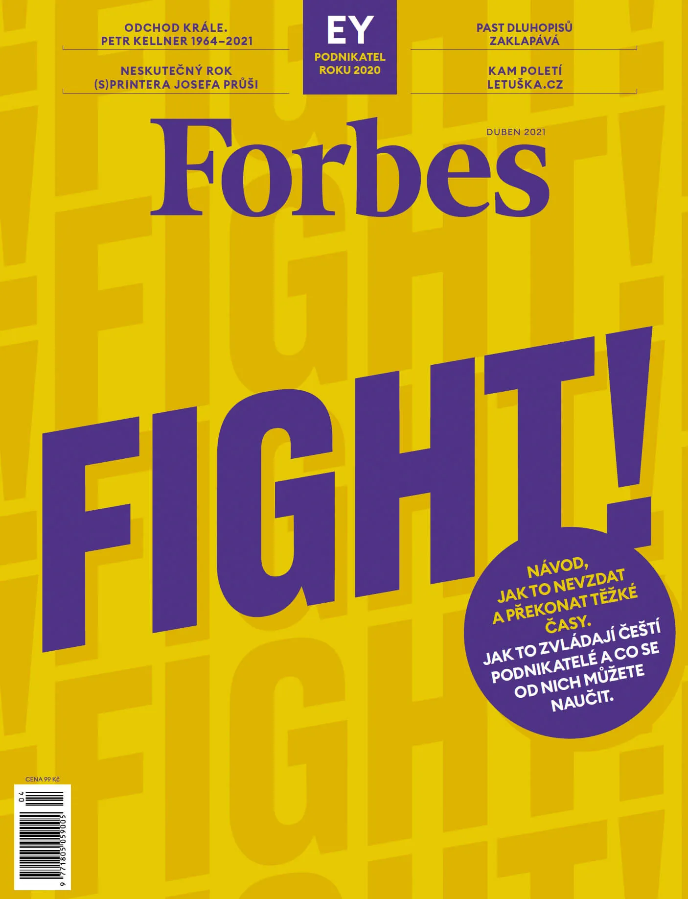 Obálka českého vydání magazínu Forbes z dubna 2021