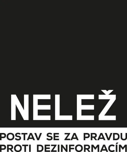 Logo iniciativy NELEŽ — postav se za pravdu proti dezinformacím