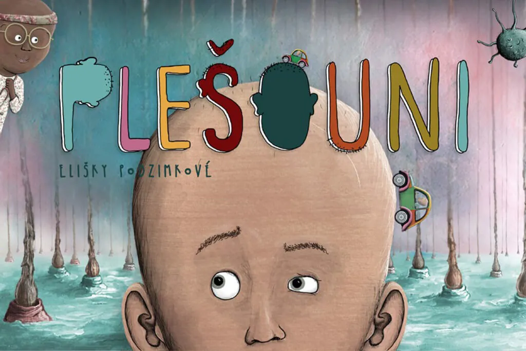 Ilustrace z animovaného seriálu Plešouni