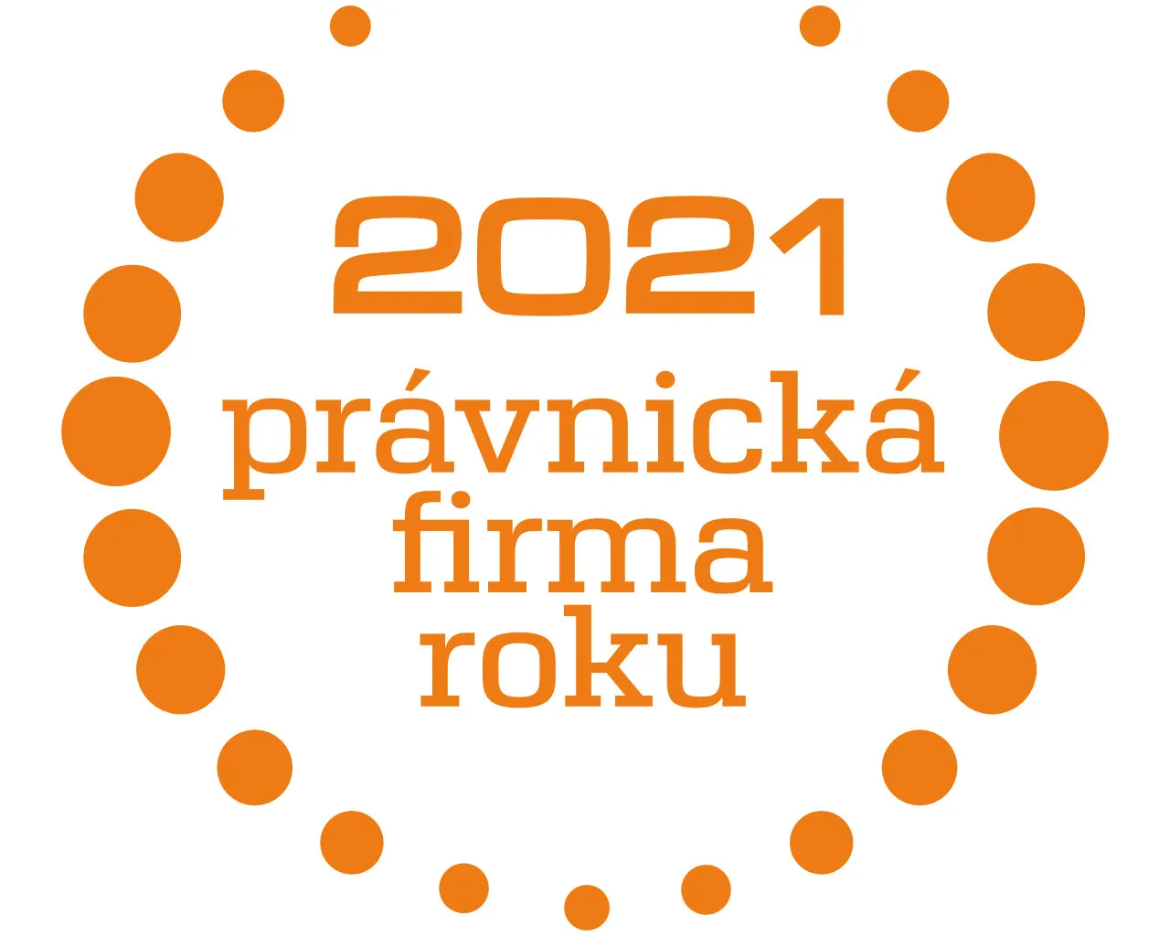 Logo soutěže Právnická firma roku 2021