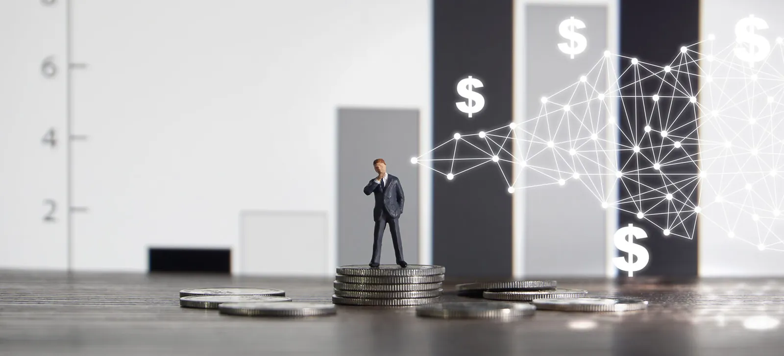 Ilustrace: investor a růst investičního portfolia