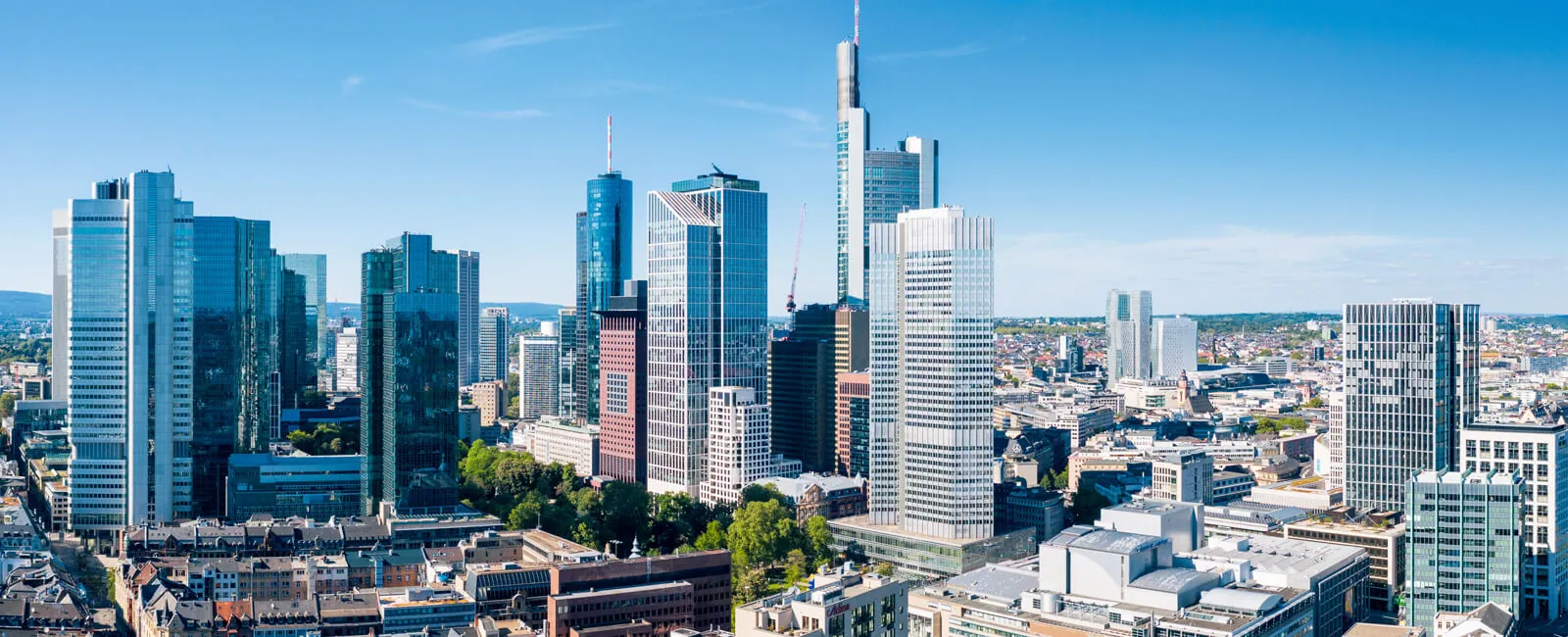 Frankfurt nad Mohanem — panorama města